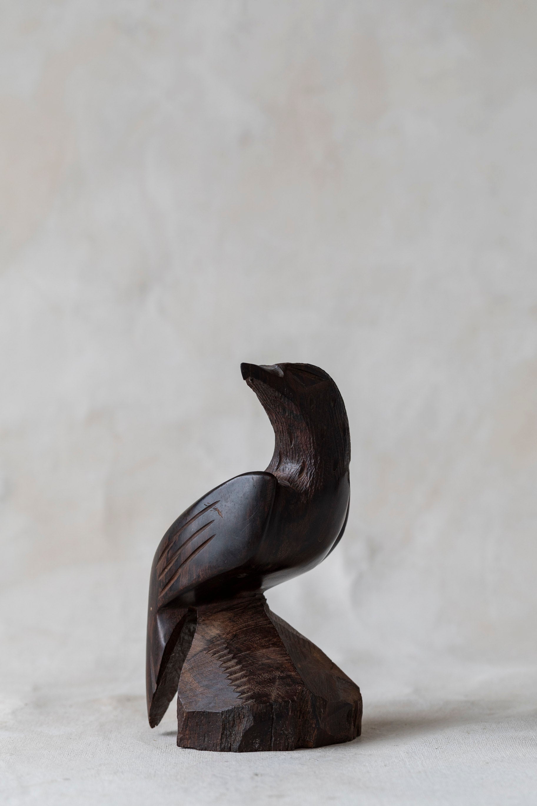 Vintage Hand Carved Bird Sculpture