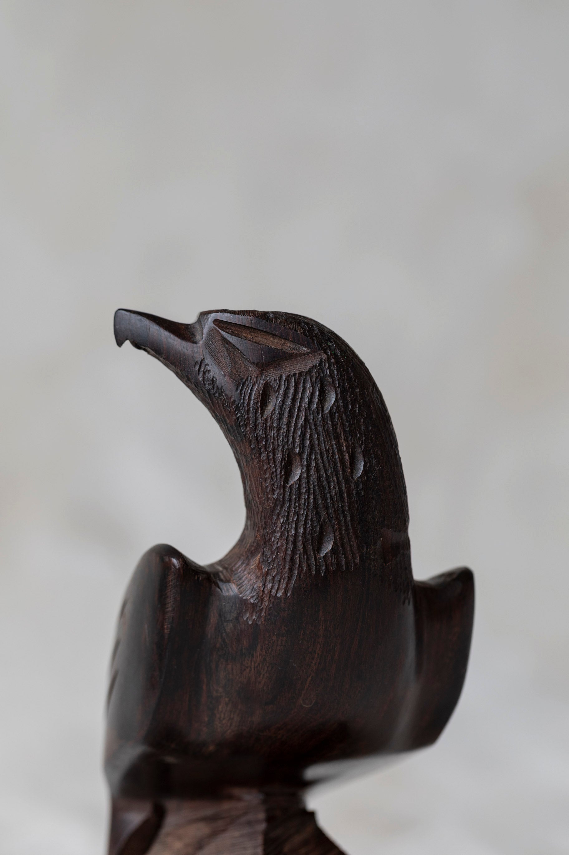 Vintage Hand Carved Bird Sculpture