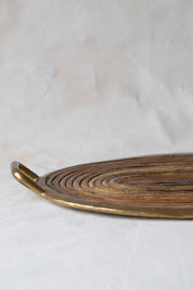 Vintage Gabriella Crespi Style Reed Tray
