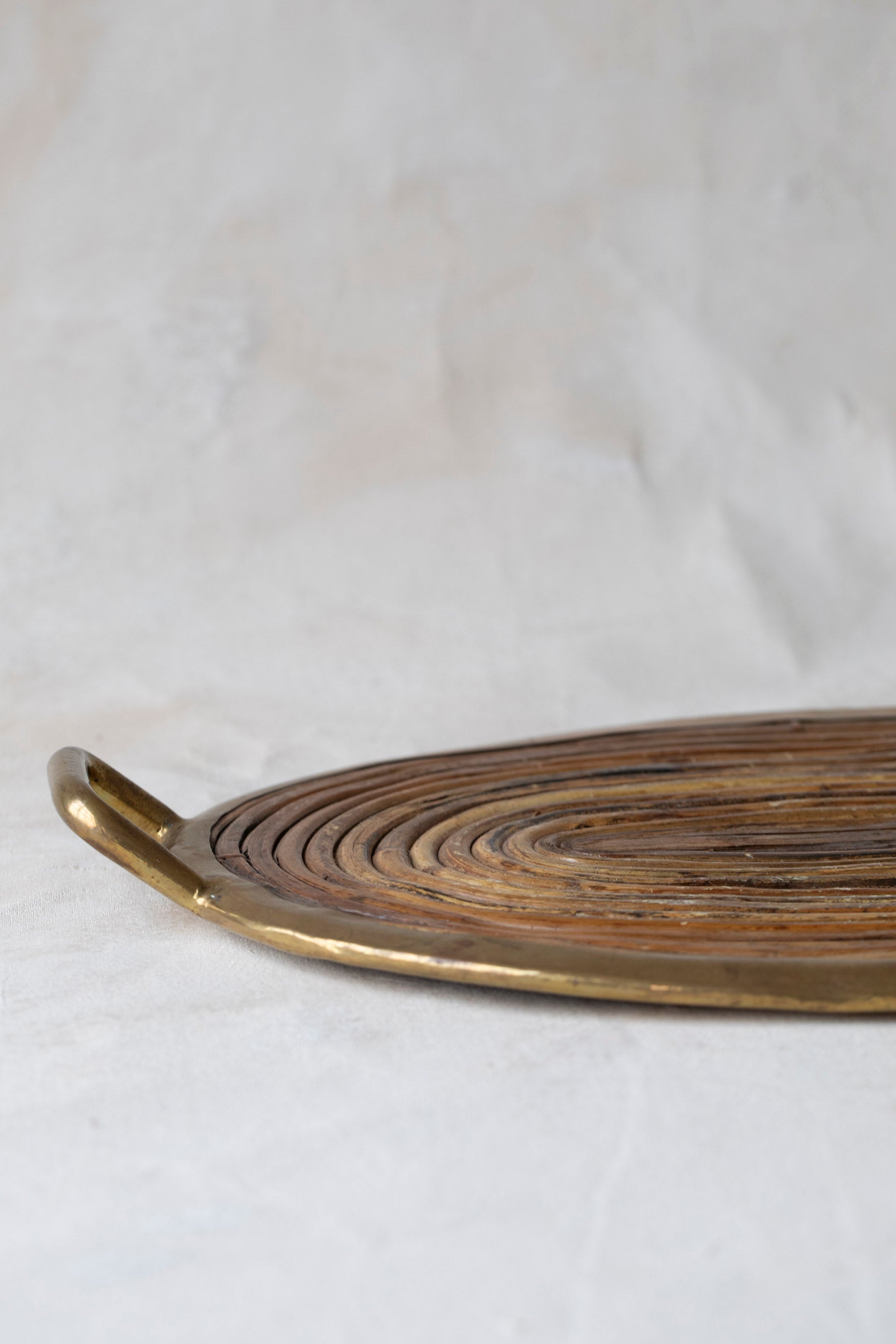 Vintage Gabriella Crespi Style Reed Tray