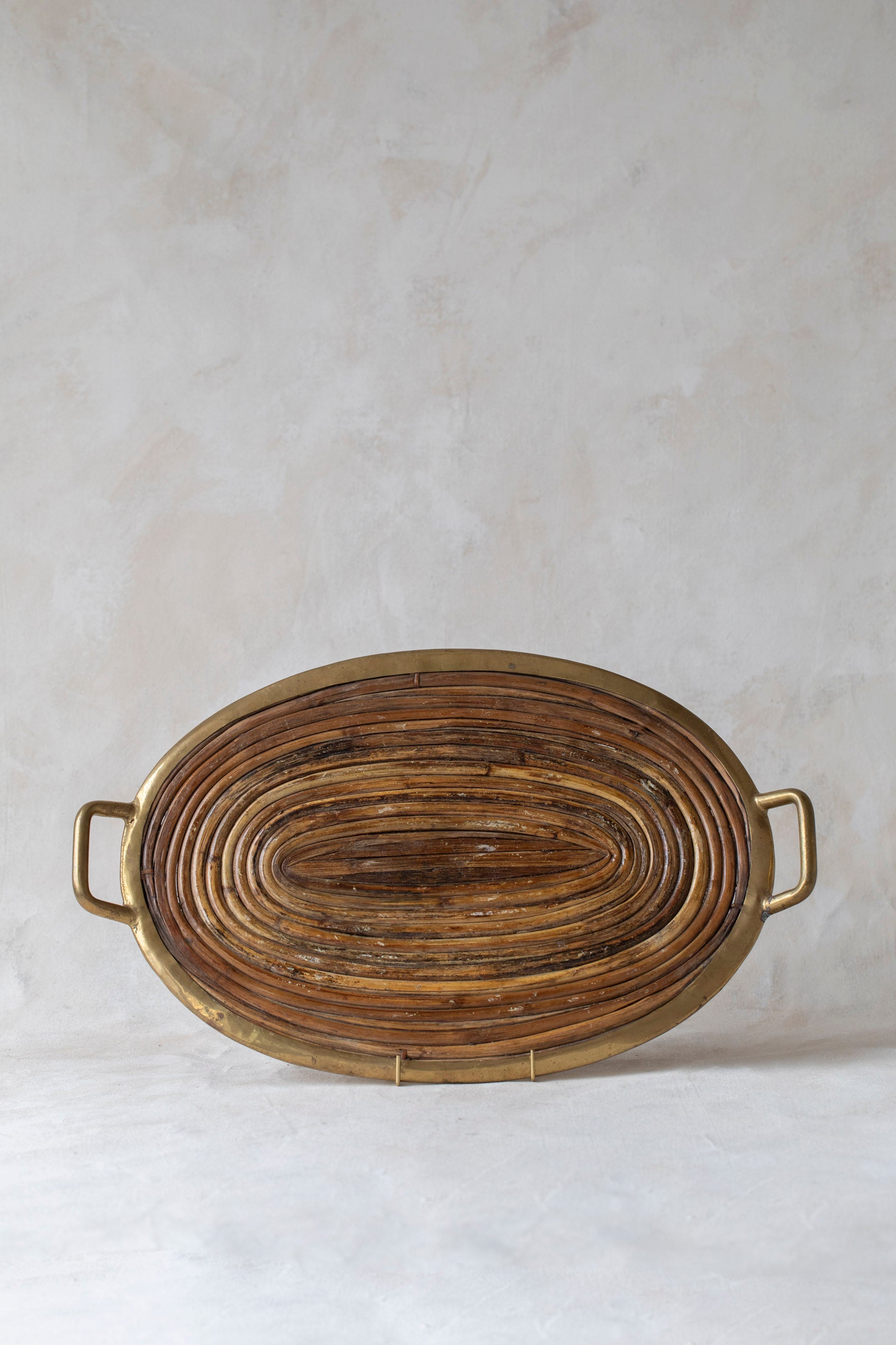 Vintage Gabriella Crespi Style Reed Tray