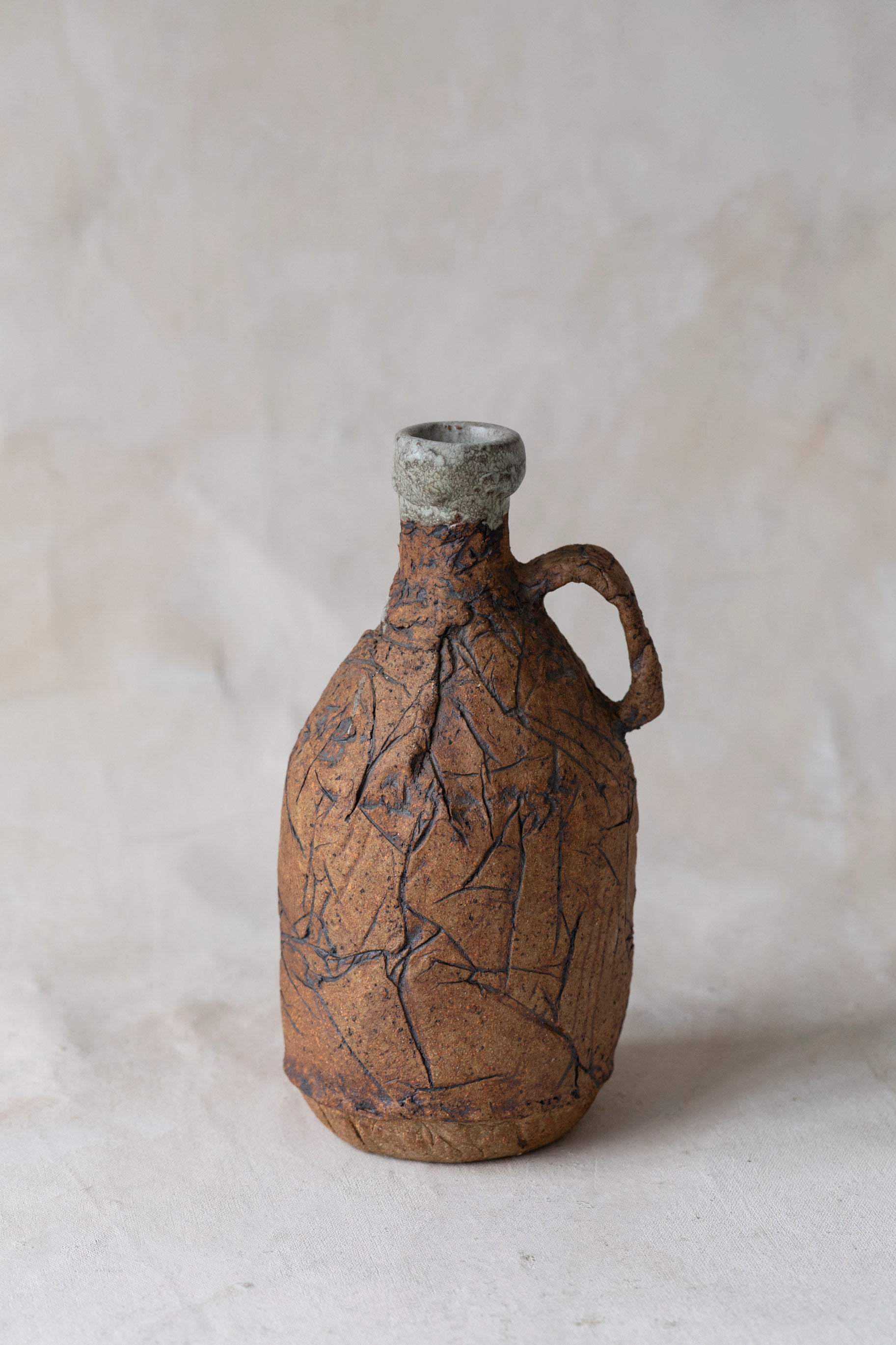 Vintage Handmade Bottle Vase