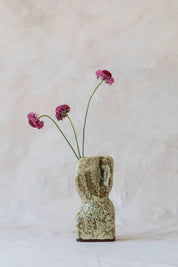 Vintage Stoneware Sculptural Vase