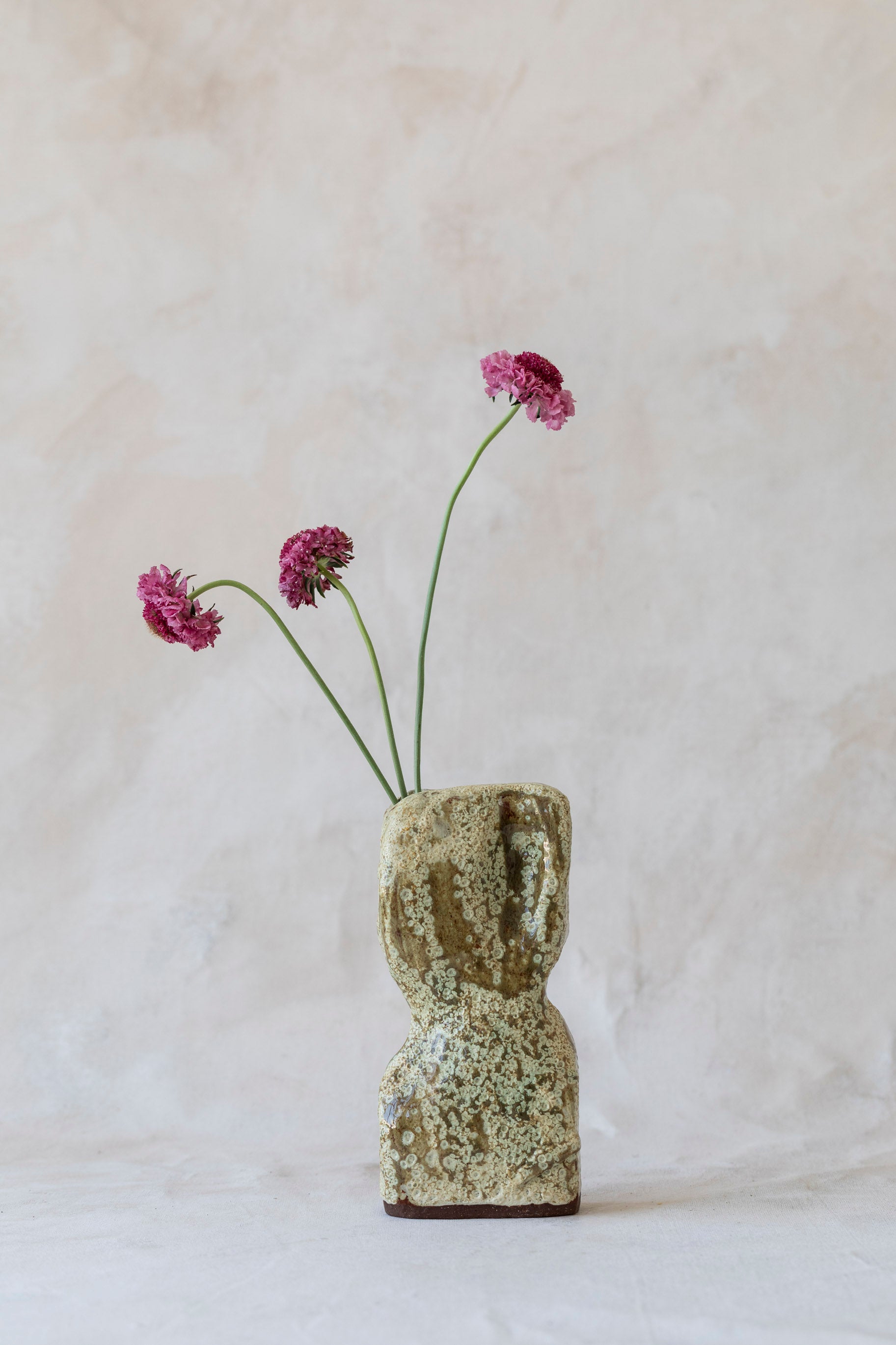 Vintage Stoneware Sculptural Vase