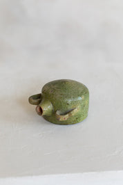 Antique Petite Earthenware Handled Vessel