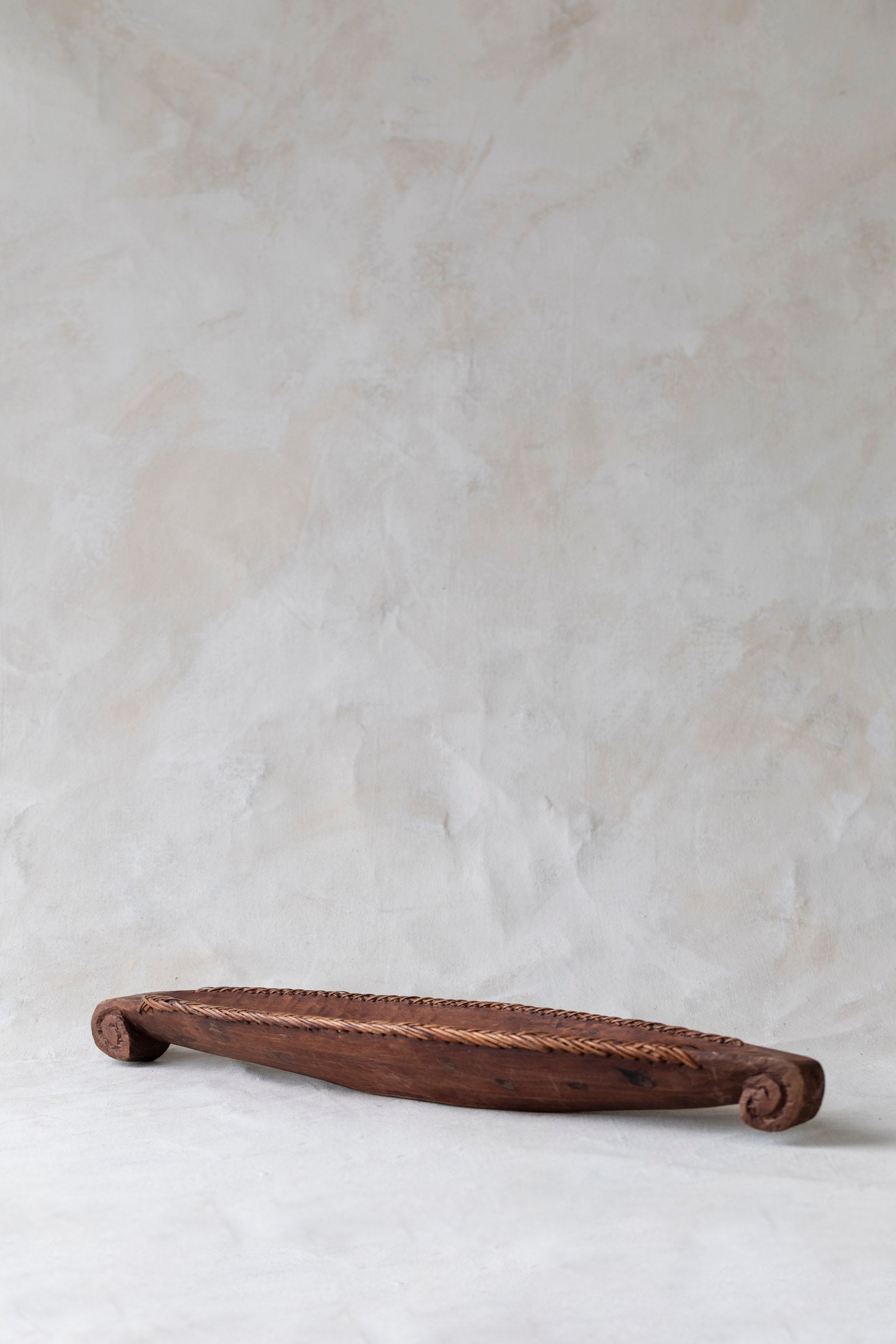 Vintage Primitive Wooden Boat Tray