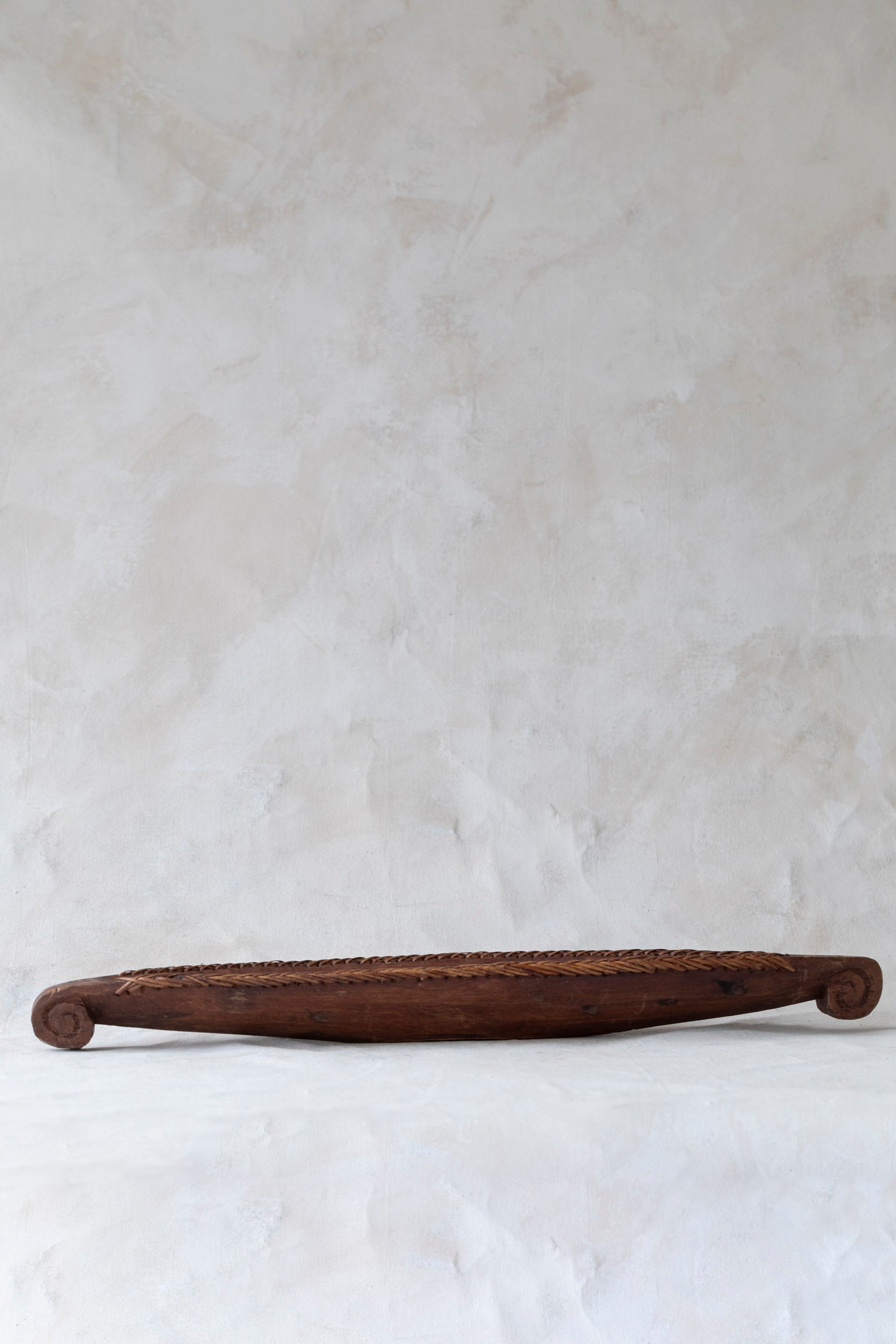 Vintage Primitive Wooden Boat Tray