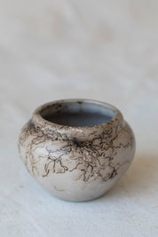Vintage Horsehair Raku Vase