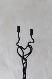 Vintage Twisted Heart Candelabra
