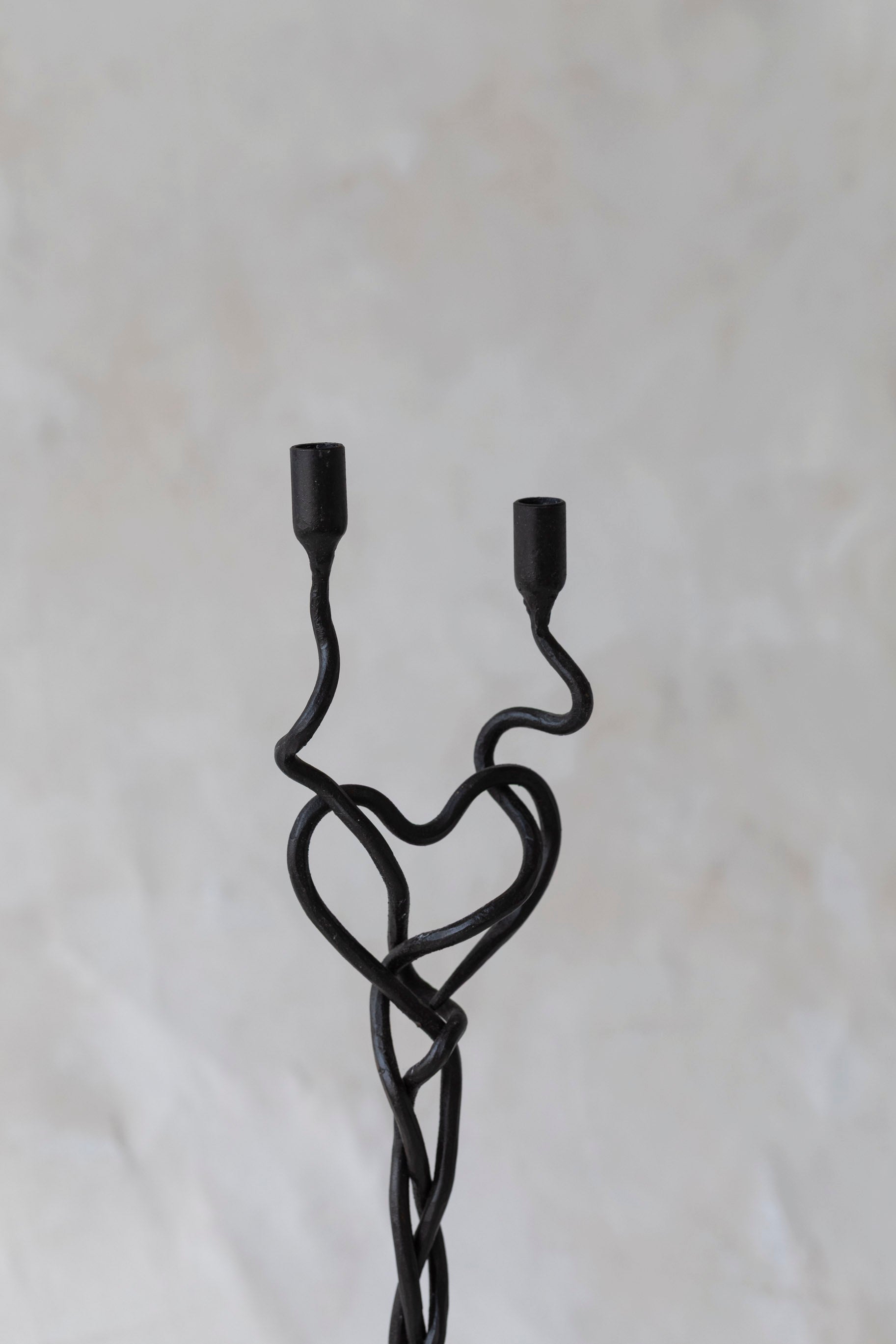 Vintage Twisted Heart Candelabra