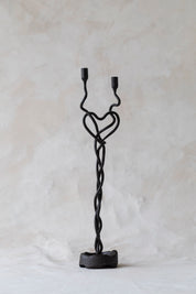 Vintage Twisted Heart Candelabra