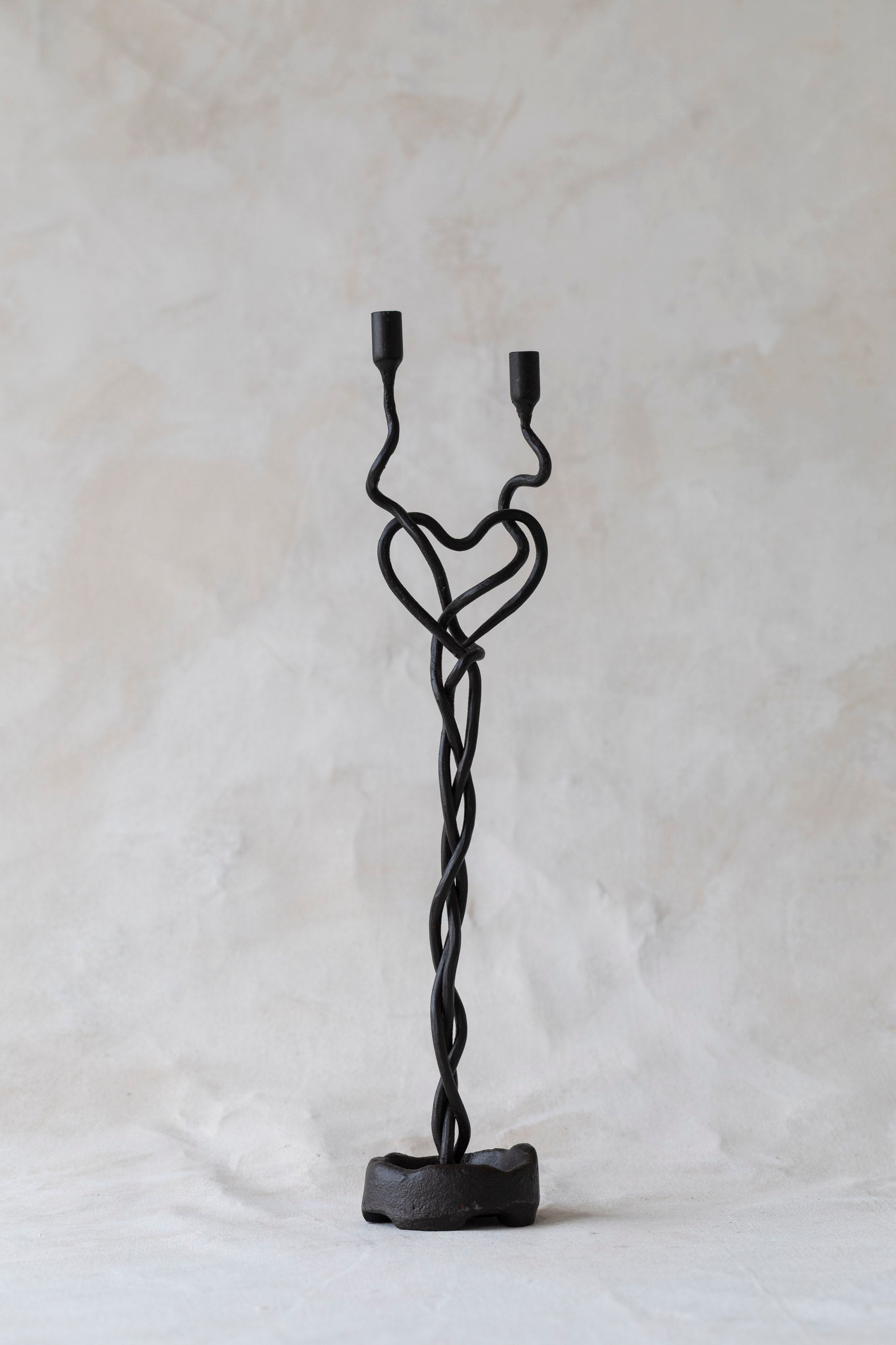 Vintage Twisted Heart Candelabra