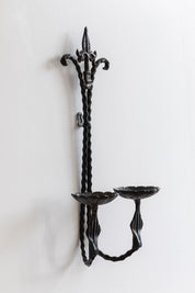 Vintage Iron Double Arm Wall Sconce