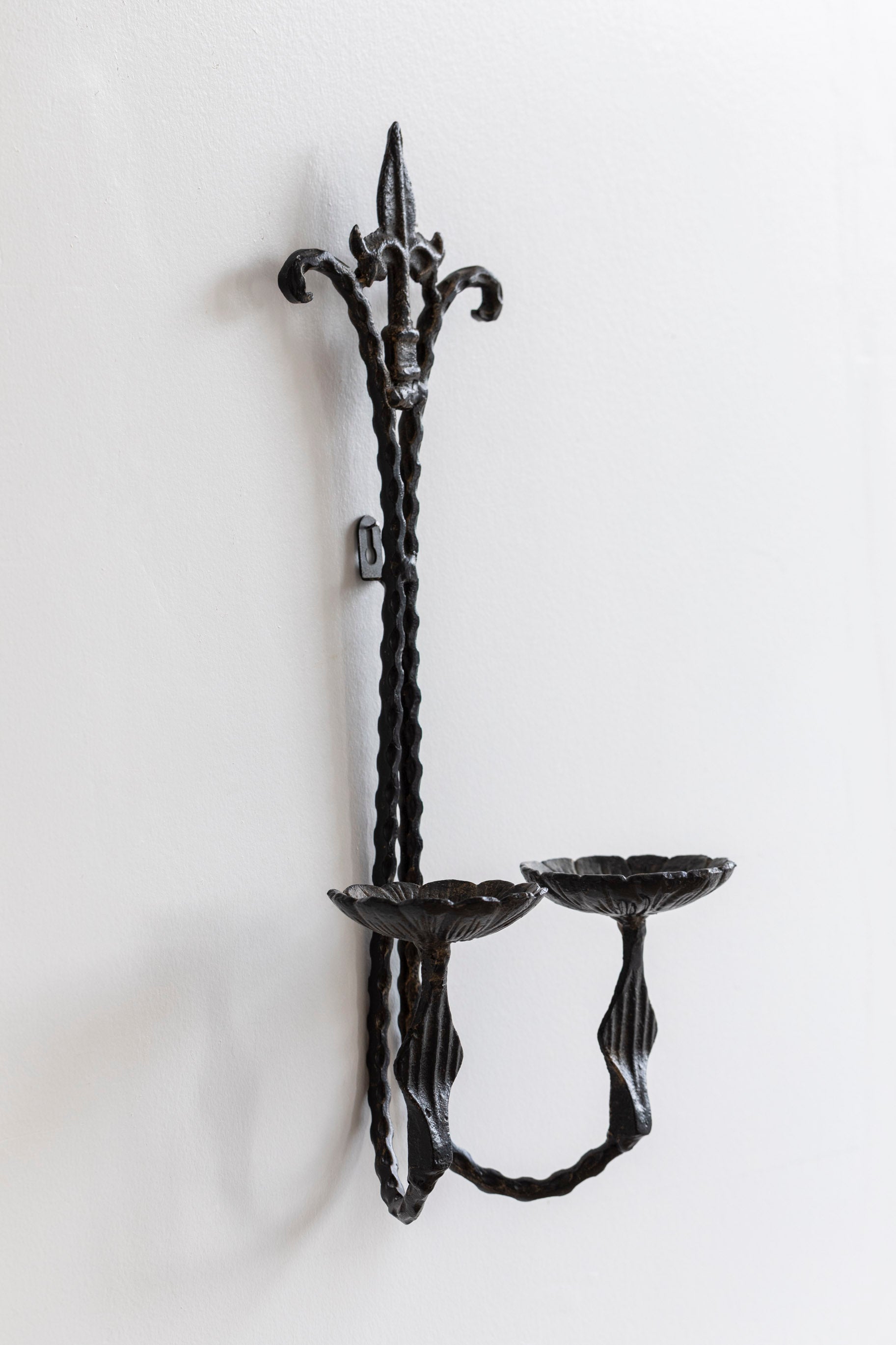 Vintage Iron Double Arm Wall Sconce