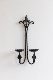 Vintage Iron Double Arm Wall Sconce