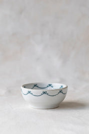 Vintage Ironstone Ribbon Bowl