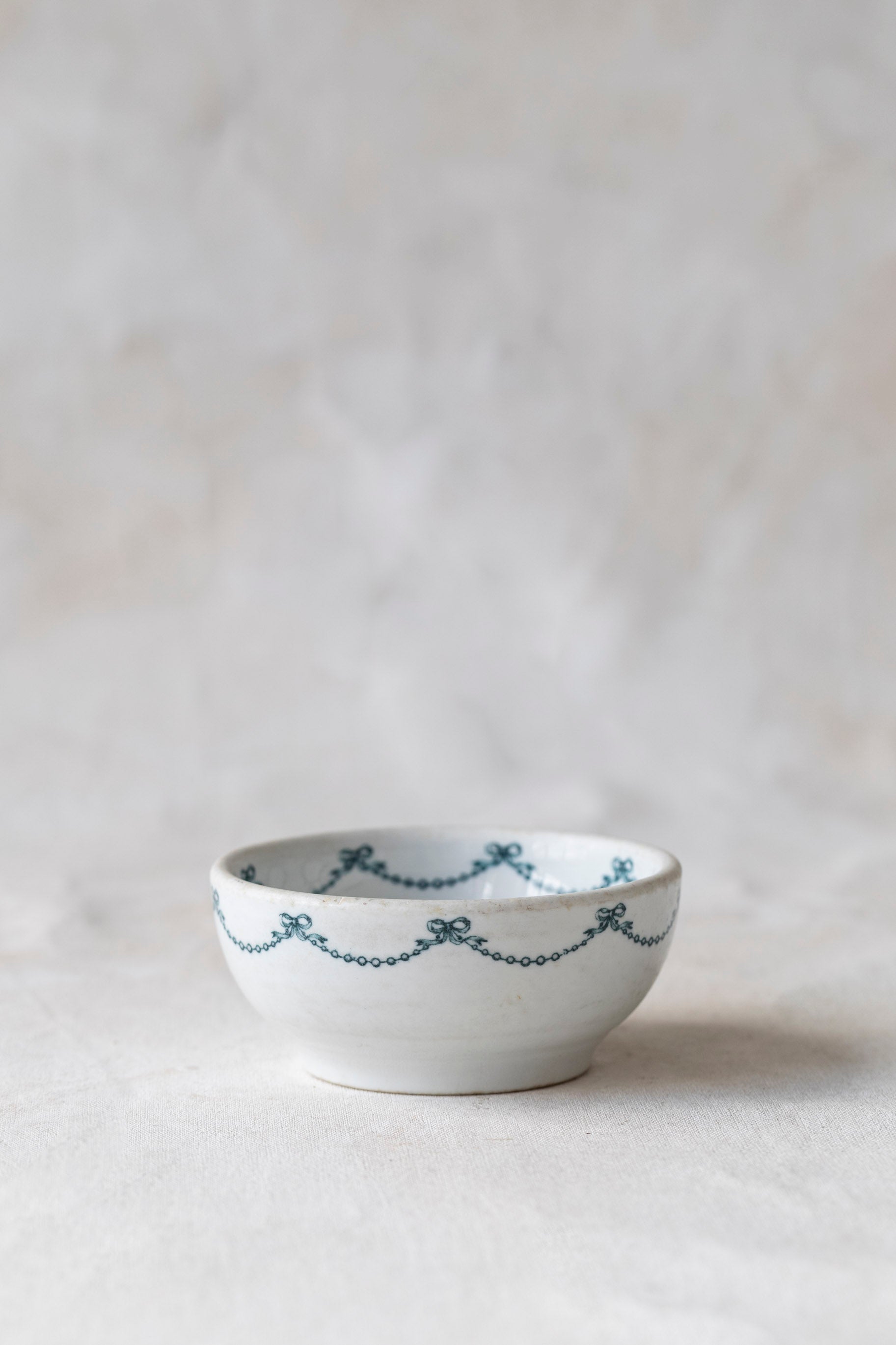 Vintage Ironstone Ribbon Bowl