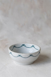Vintage Ironstone Ribbon Bowl