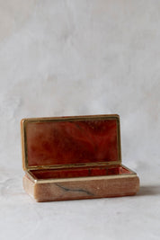 Vintage Italian Alabaster Jewelry Box