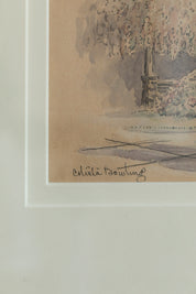 Vintage Lamp Post Drawing