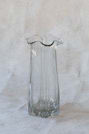 Vintage Large Ruffled Vase