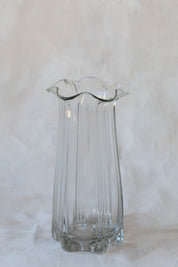 Vintage Large Ruffled Vase