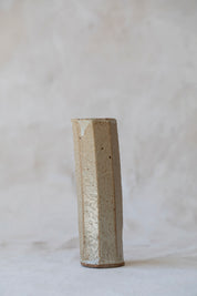 Vintage Faceted Stoneware Vase