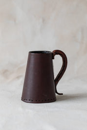 Vintage Tudor Leather Mug