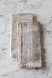 Vintage Linen Napkins in Natural & Ivory