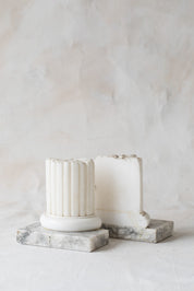 Vintage Marble Column Bookends