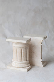 Vintage Marble Column Bookends