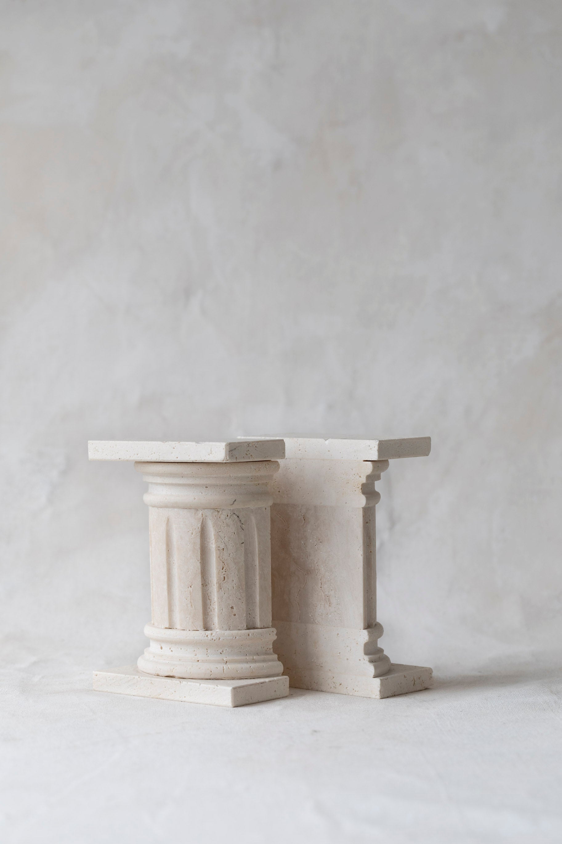 Vintage Marble Column Bookends
