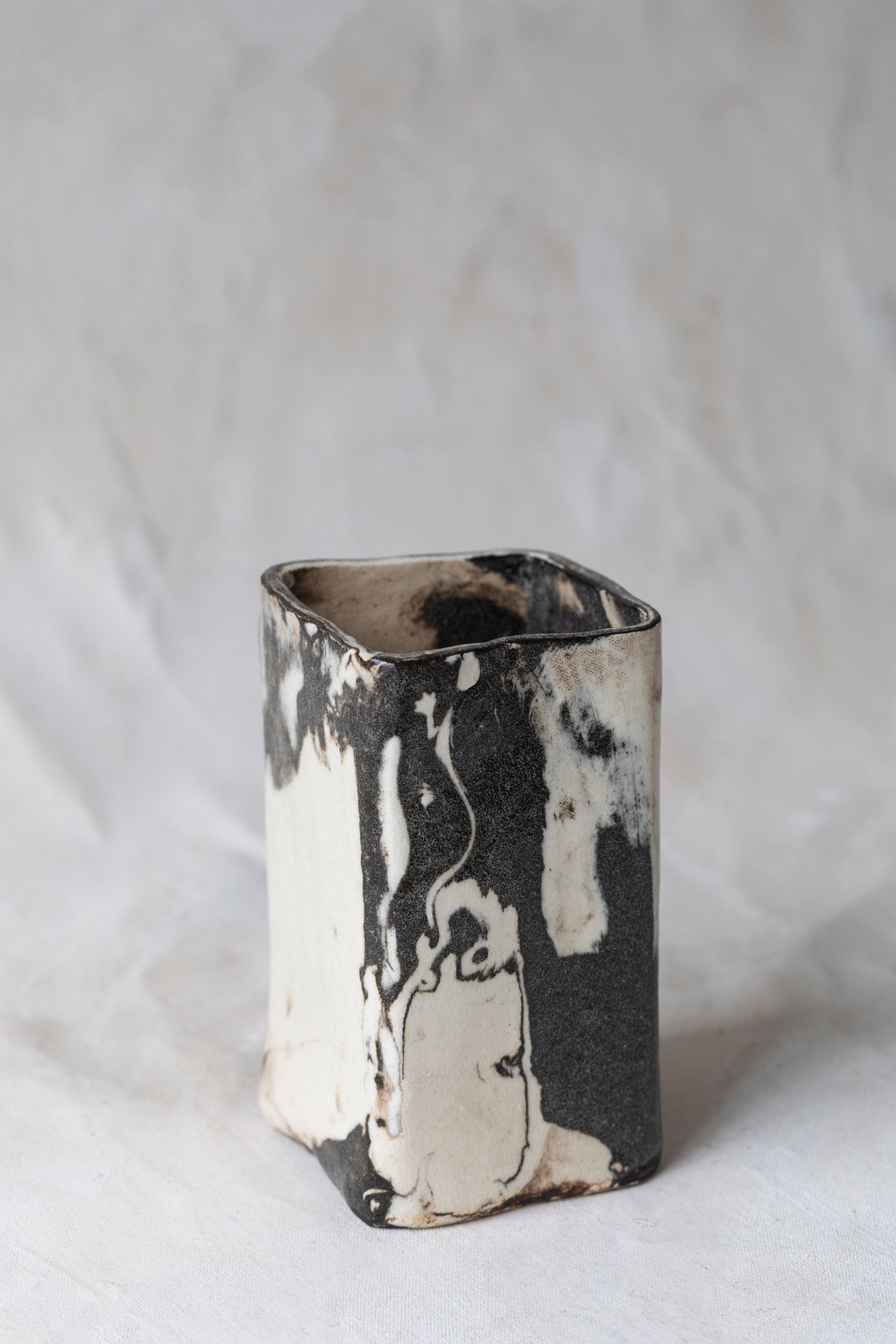 Vintage Handmade Marbled Vase