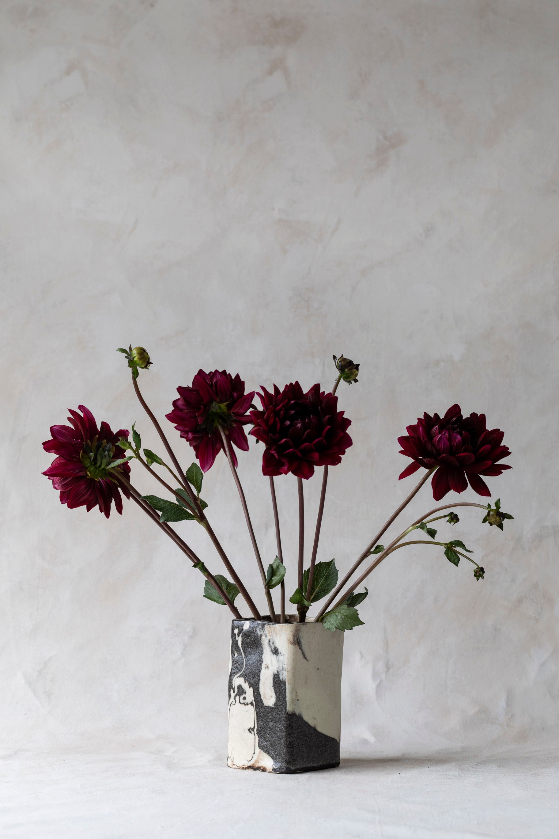 Vintage Handmade Marbled Vase