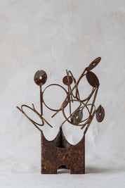 Vintage Metal Circle Sculpture