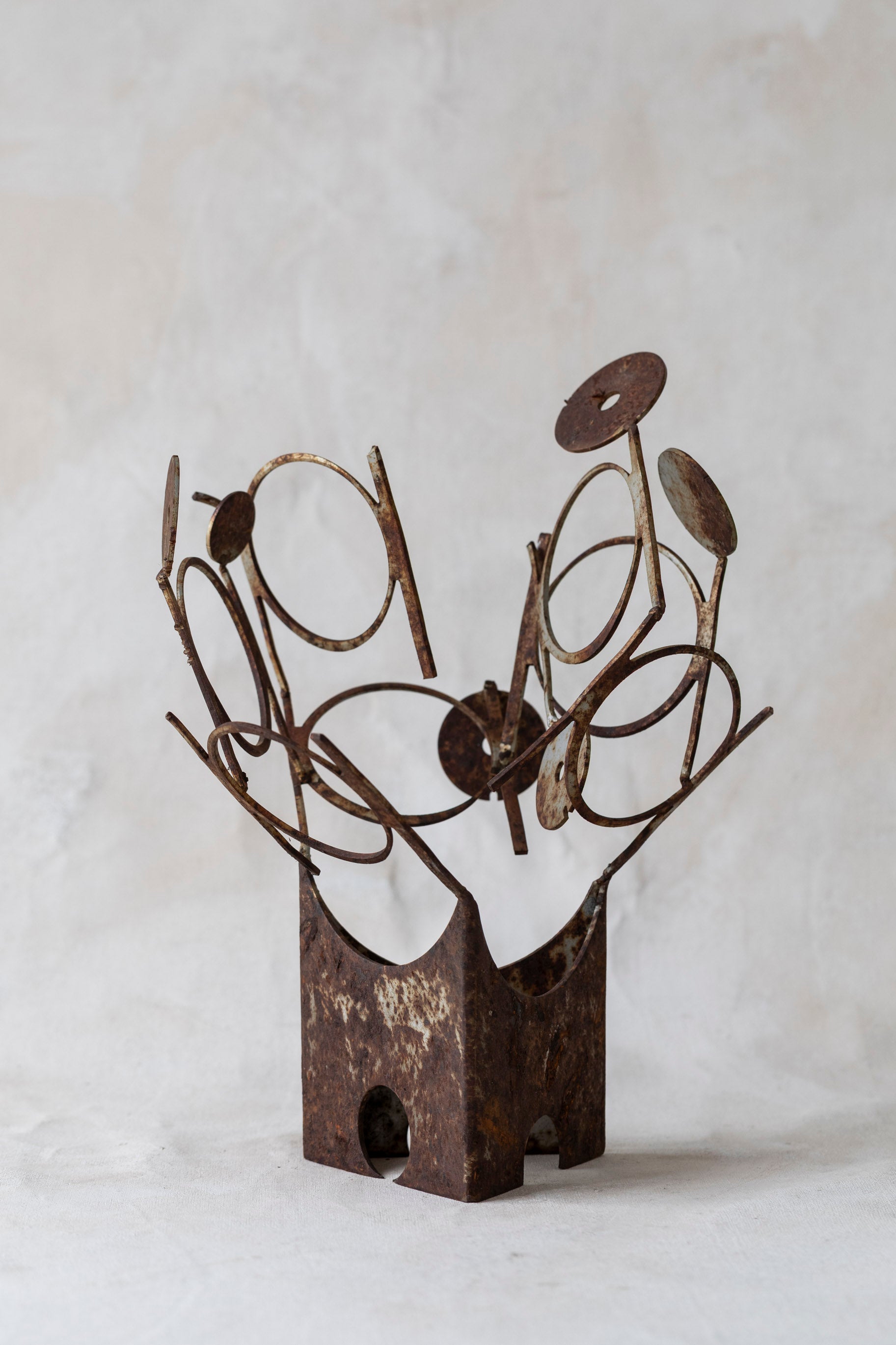 Vintage Metal Circle Sculpture