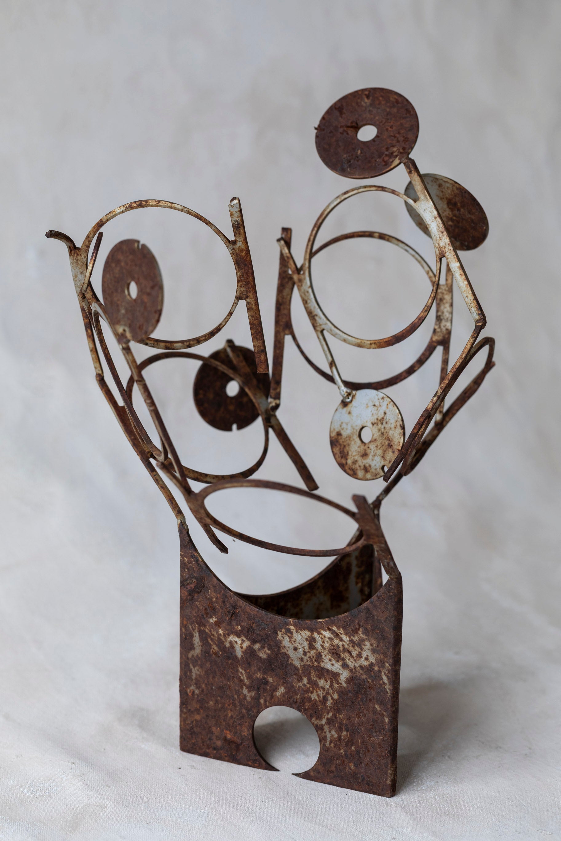 Vintage Metal Circle Sculpture