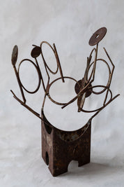 Vintage Metal Circle Sculpture