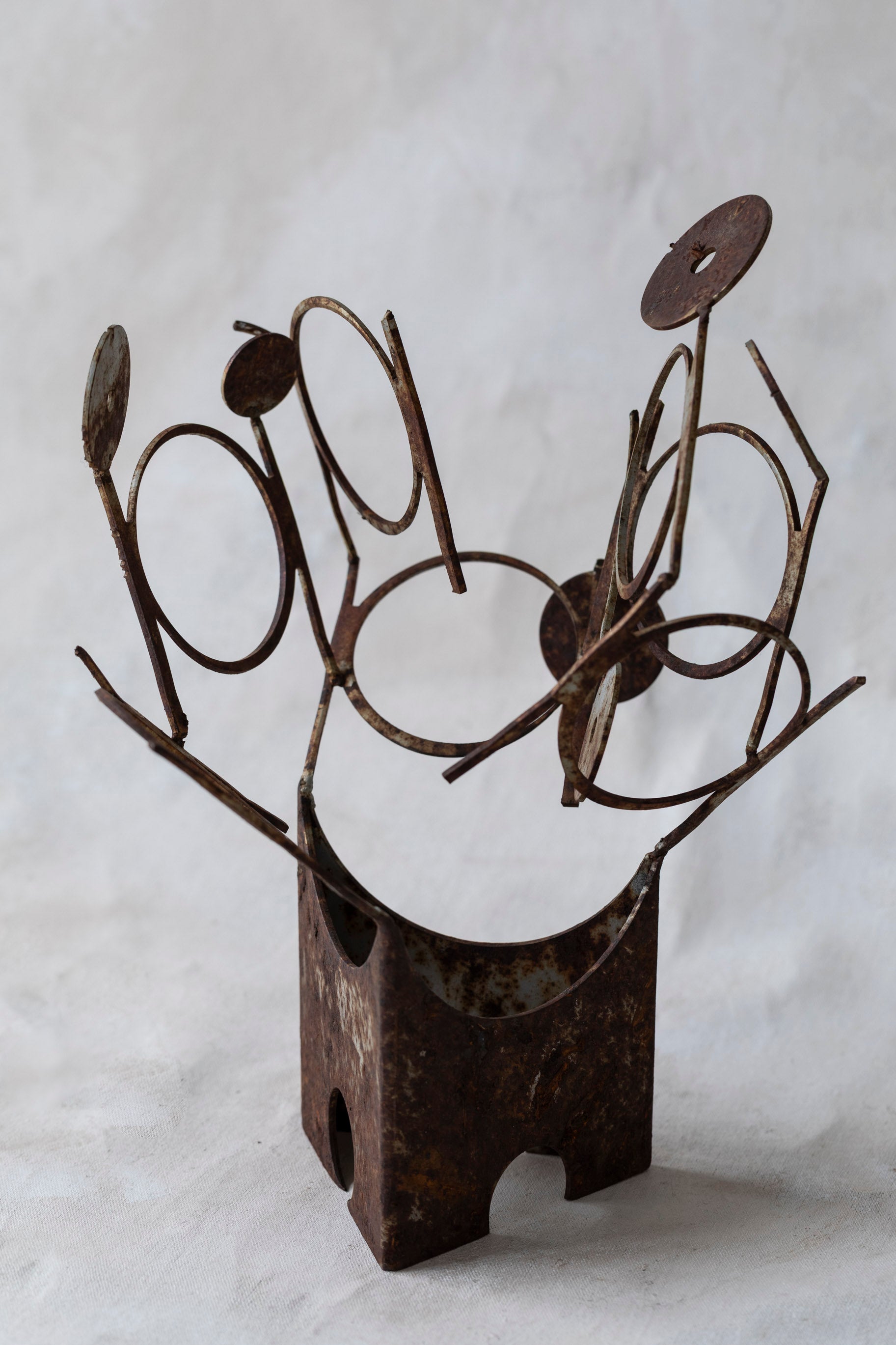 Vintage Metal Circle Sculpture