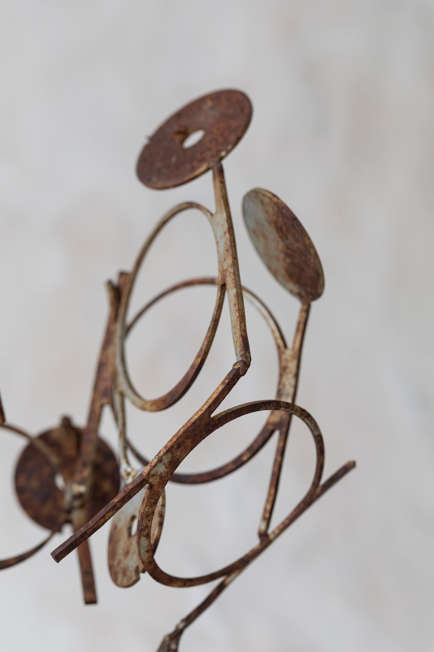 Vintage Metal Circle Sculpture
