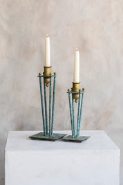 Vintage Post Modern Candlestick Pair