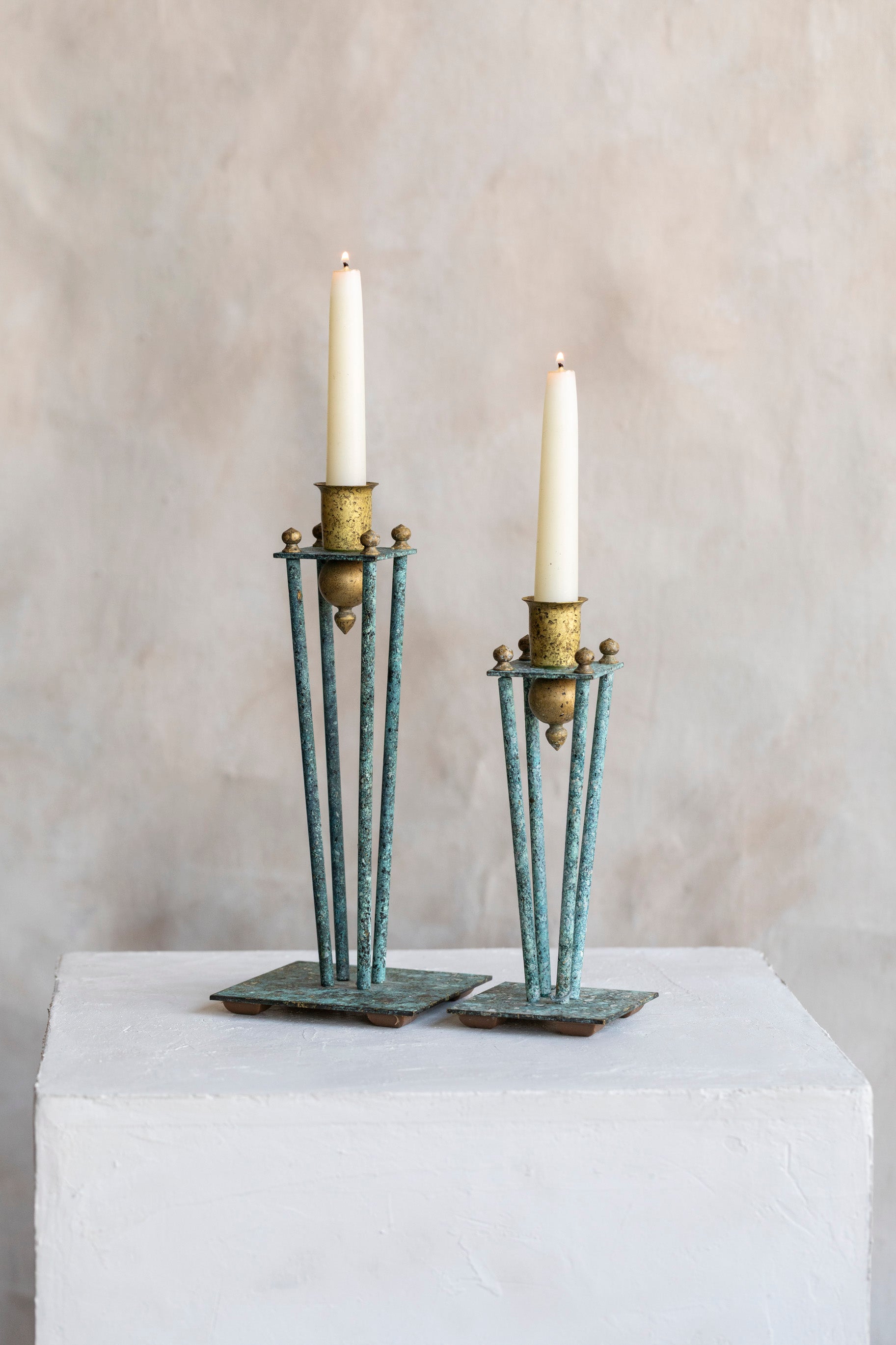 Vintage Post Modern Candlestick Pair