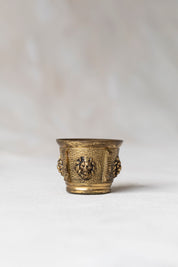 Vintage Mini Brass Lion Pot