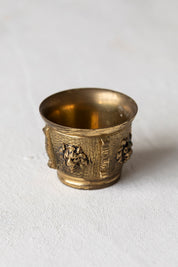Vintage Mini Brass Lion Pot
