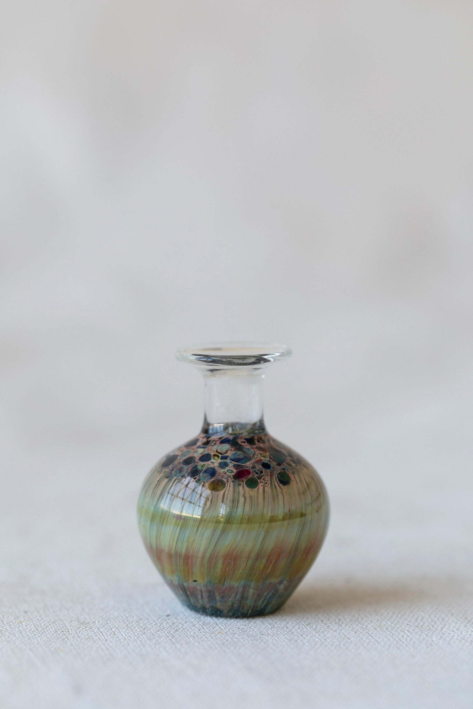 Vintage Mini Handblown Glass Vase