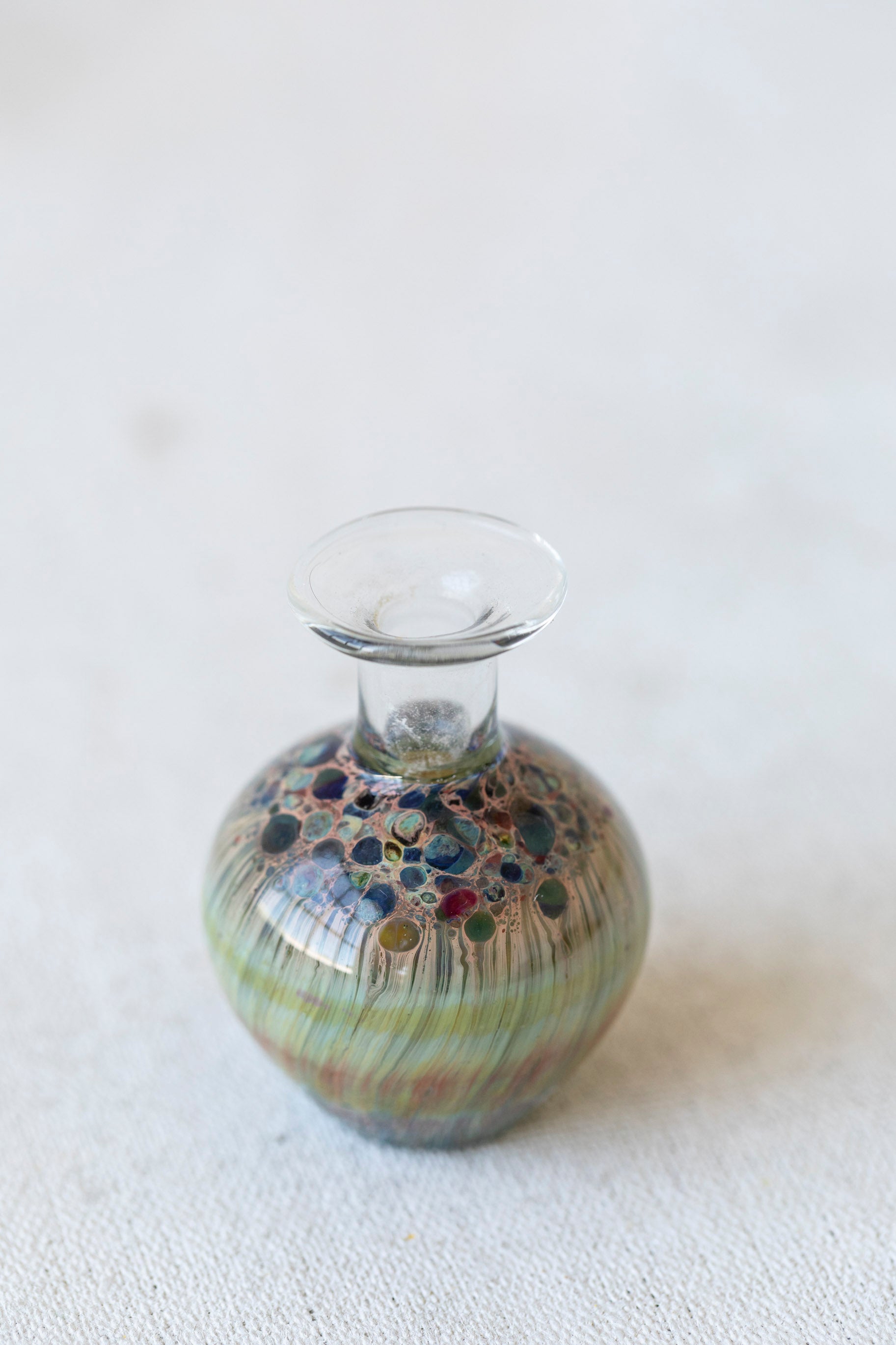 Vintage Mini Handblown Glass Vase