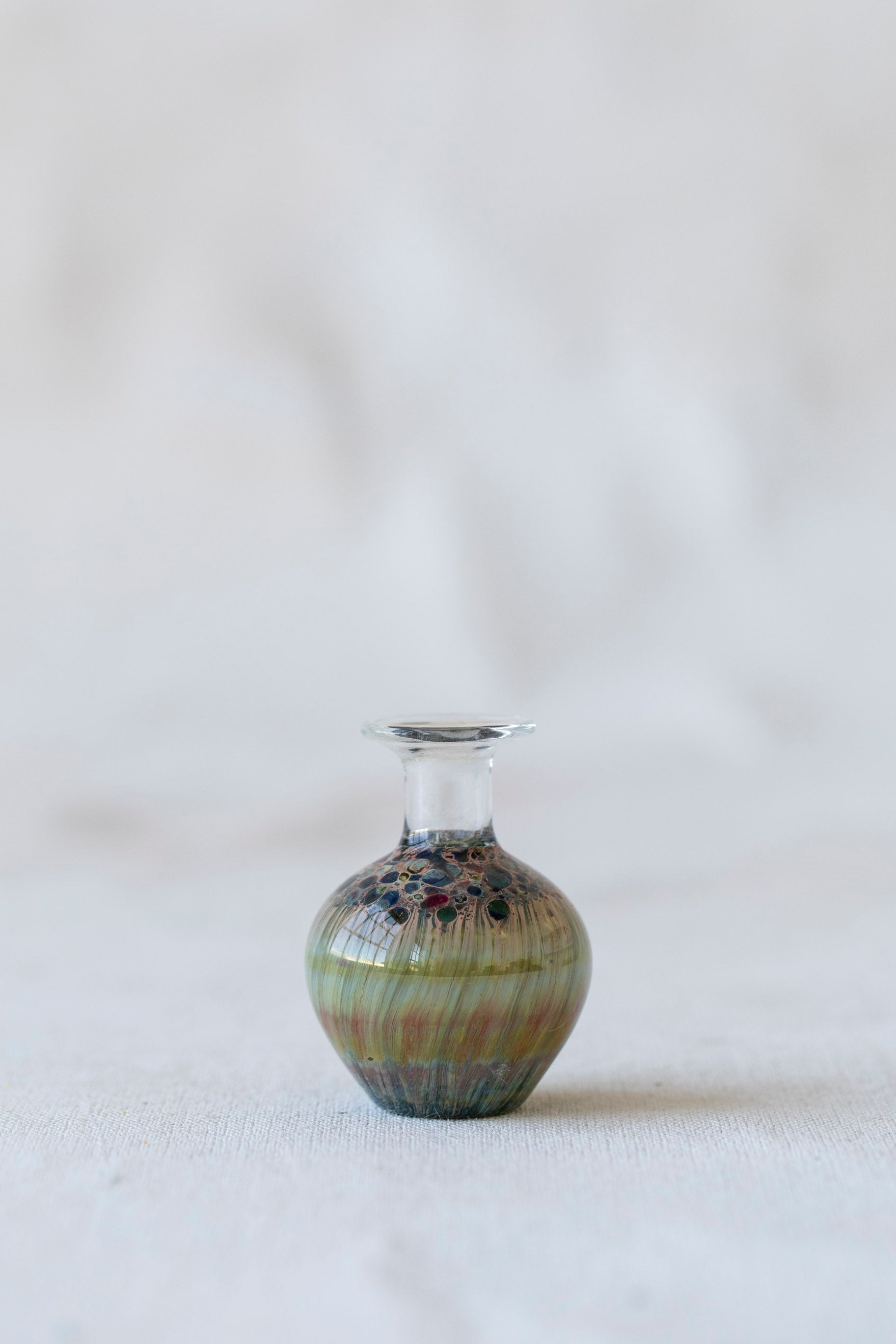 Vintage Mini Handblown Glass Vase