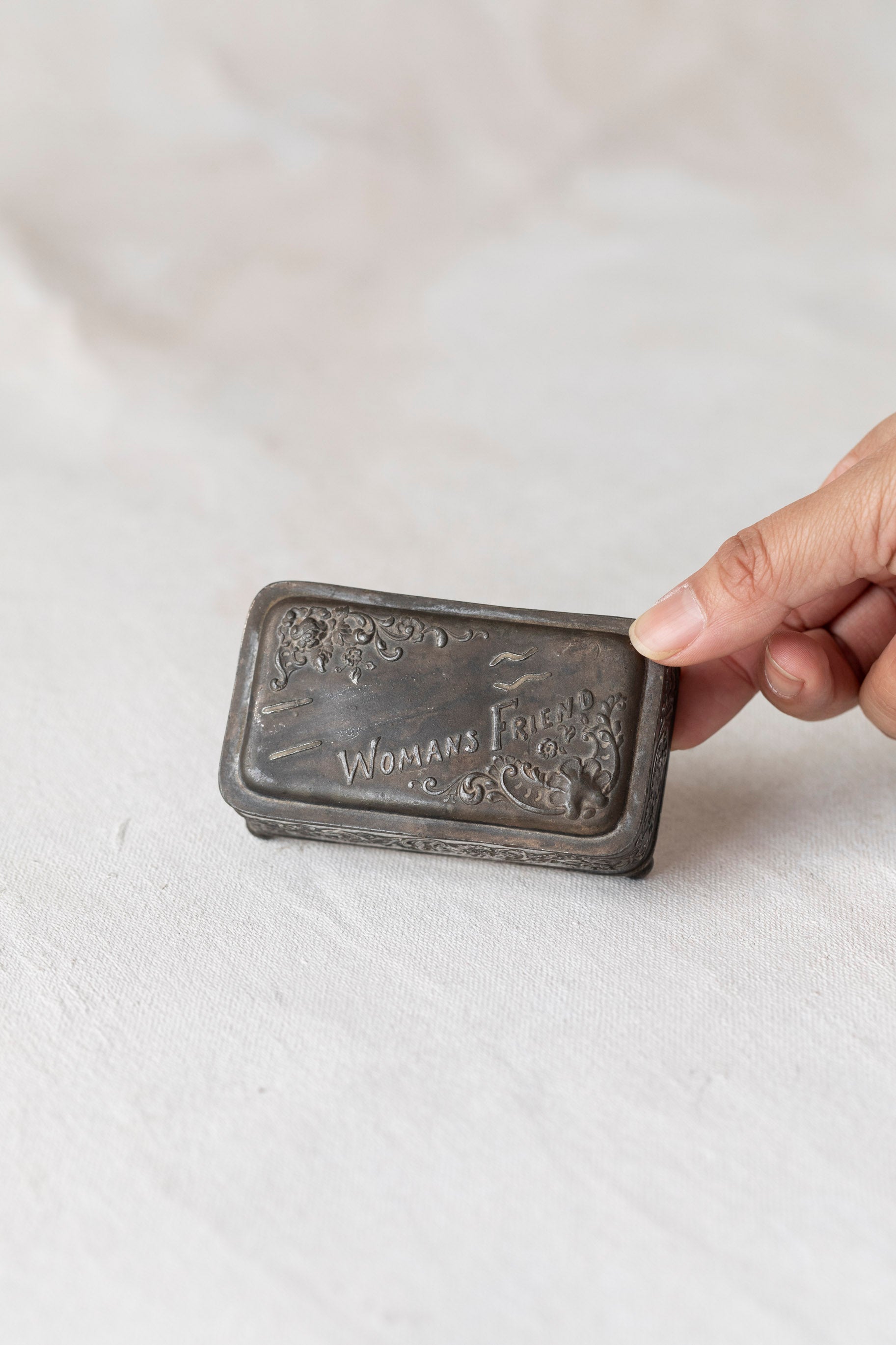 Antique Victorian Silver Trinket Box