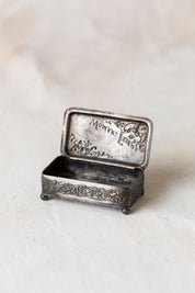 Antique Victorian Silver Trinket Box