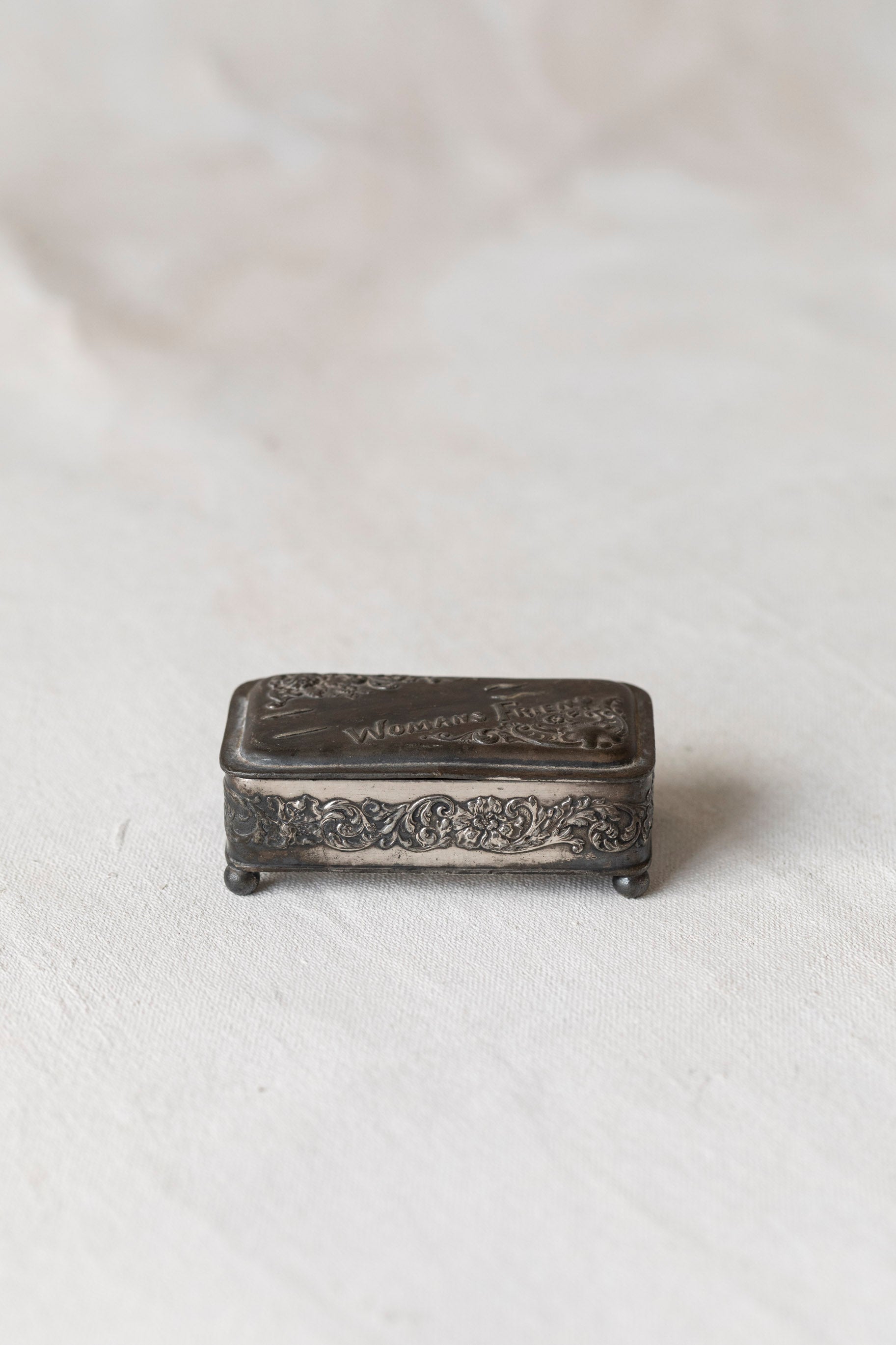 Antique Victorian Silver Trinket Box